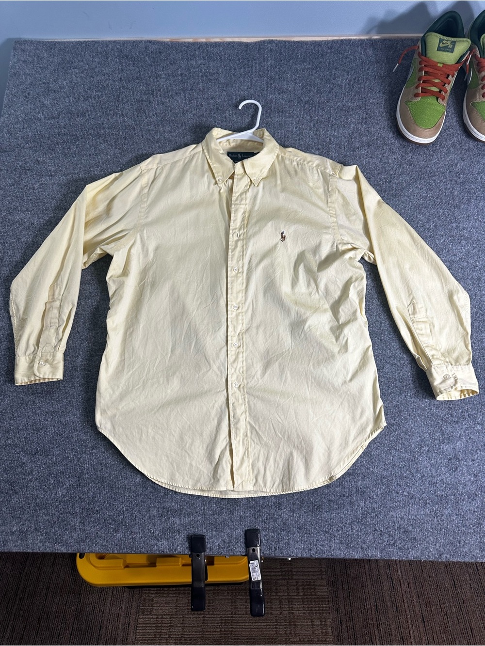 Ralph Lauren Pale Yellow Button-Down Oxford Shirt